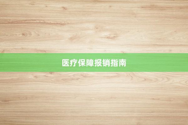 医疗保障报销指南